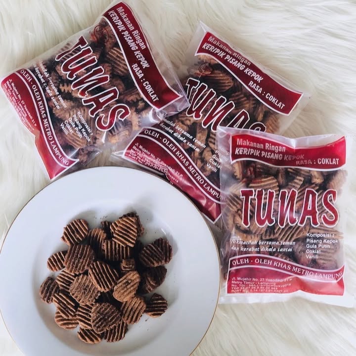 Keripik Pisang Kepok TUNAS – Rasa Coklat