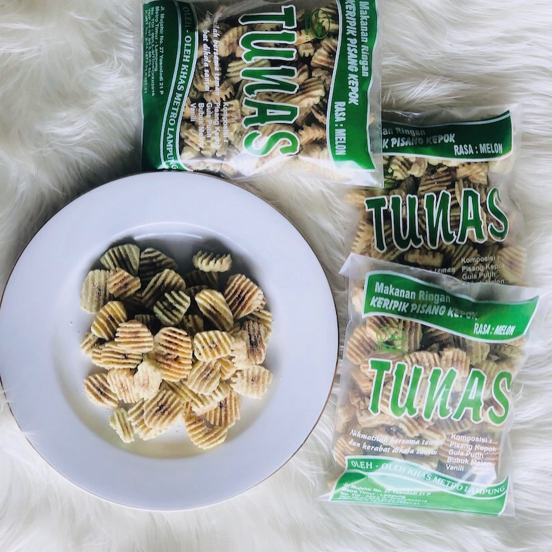 Keripik Pisang Kepok TUNAS – Rasa Melon
